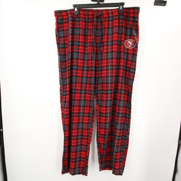 NWOT San Francisco 49ers Women's NFL Team Apparel Red Black Pajama Pants XXL - Picture 1 of 7